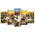 Tableau Loup Coucher de Soleil